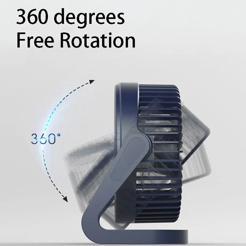 Desk Fan Portable USB Fan 360° Adjustable Cooling Fan Mute Speed Adjustment Ultra Quiet Suitable For Home Desk Office