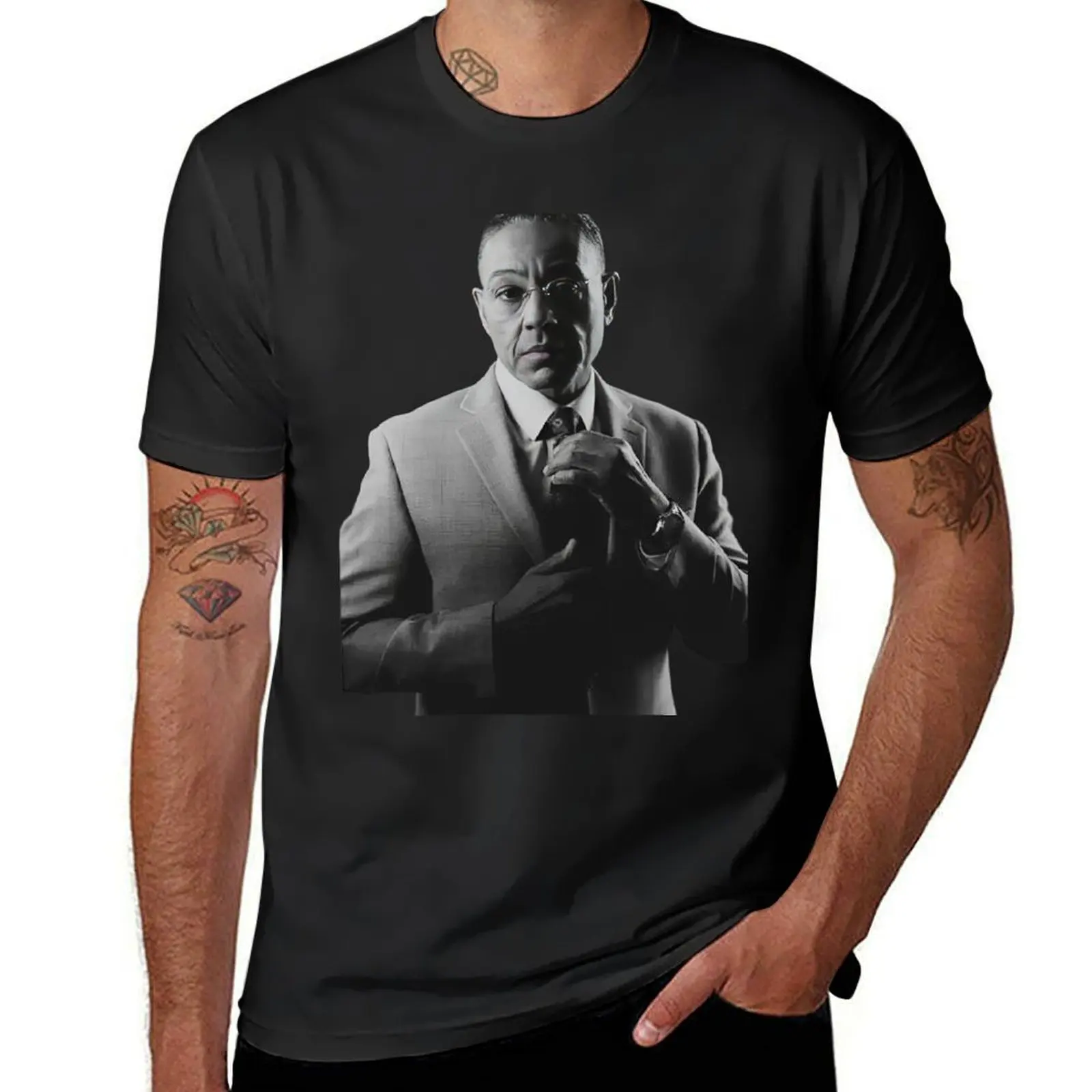 Gustavo Fring T-Shirt funnys anime clothes plain white t shirts men