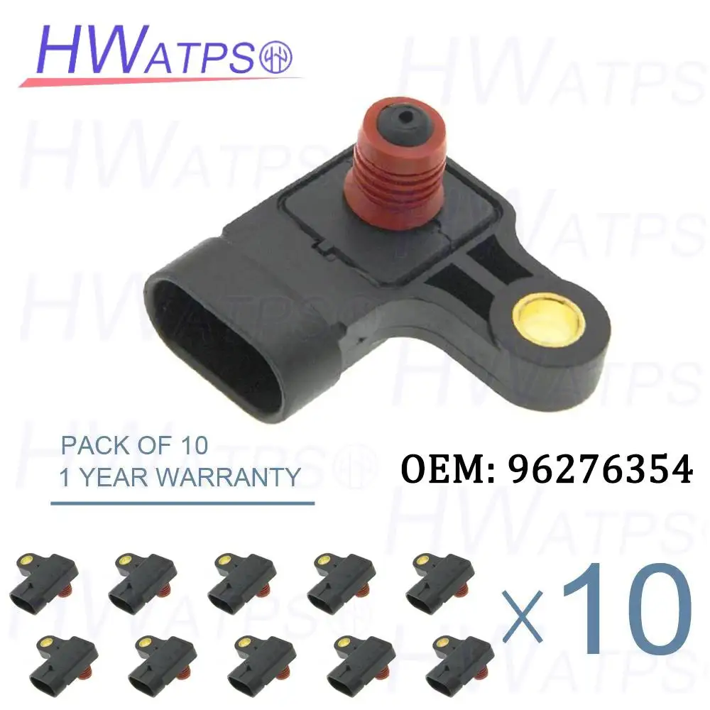 

10PCS 96276354 MAP Pressure Sensor For Chevrolet Daewoo Lacetti Lanos Leganza Nubiba Optra Rezzo Tacuma 1.4 1.6 1.8 2.0 25184080