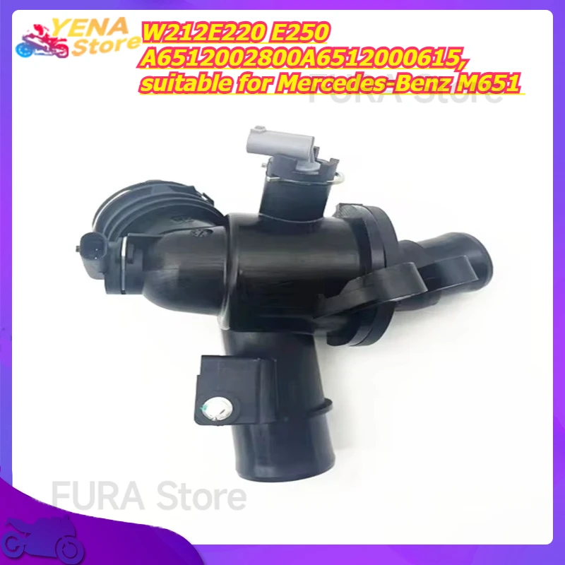 

Cooling regulator housing with thermostat, W212E220 E250 A6512002800A6512000615, suitable for Mercedes-Benz M651
