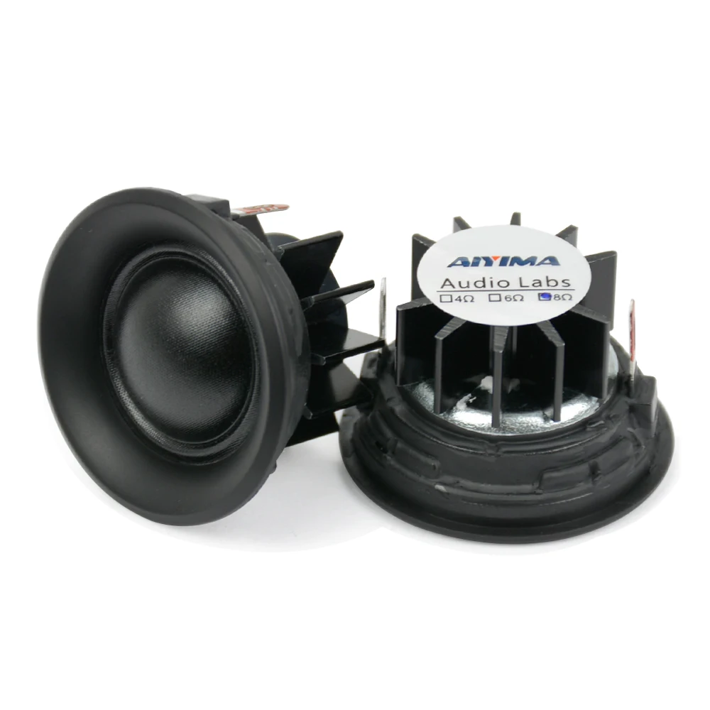 2Pcs 10W 1.5Inch Tweeters Loudspeakers Treble Mini Portable Silk Film Speakers 4 Ohm 6 Ohm 8Ohm 40MM