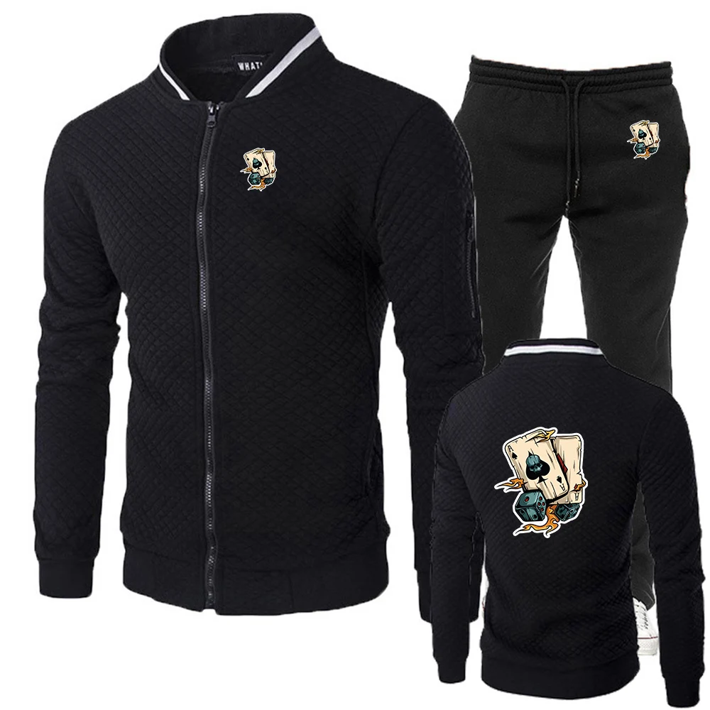 2026-creative-poker-and-dice-logo-print-men's-spring-autumn-sweatshirt-mountaineering-clothing-hoodies-leisure-pants-sport-suits