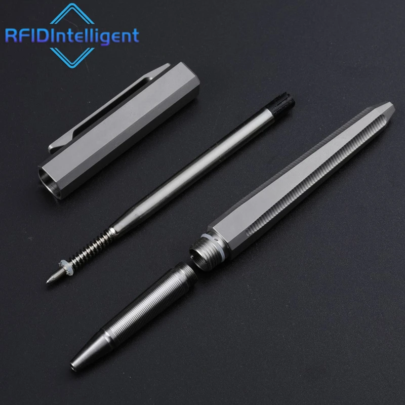 Titanium Alloy Self-defense Tactical Pen Office School Business Writing Ballpoint Pen Multi-functional Emergency Windows Breaker