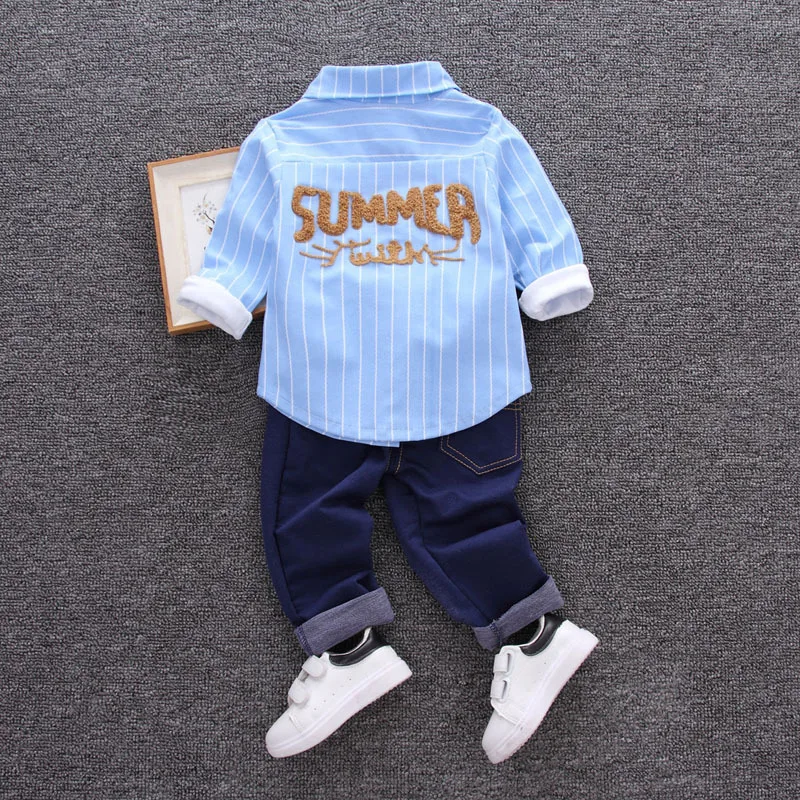 New Spring Autumn Baby Clothes Suit Children Boys Casual Shirt Pants 2Pcs/Sets Kids Outfits Toddler Costume Infant Tracksuits