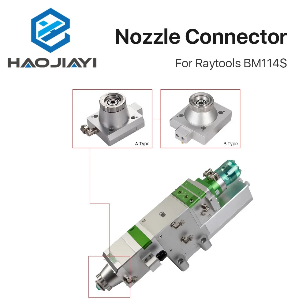 BM114S konektor nosel kepala Laser, aksesori pengganti ujung Laser tipe A & B keramik untuk Raytools BM114S kepala Laser