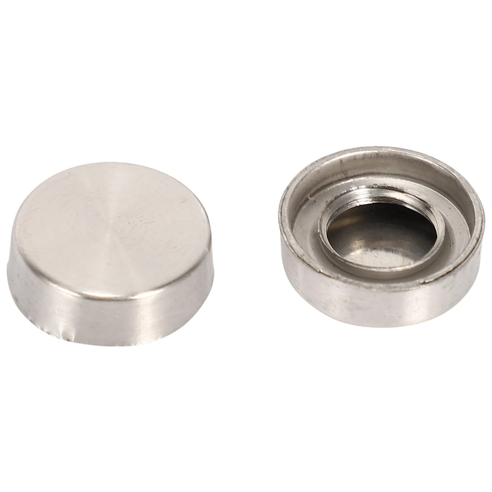 ABUH-16 Mm Stainless Steel Mirror Nails Screw Cap (160 Pieces)