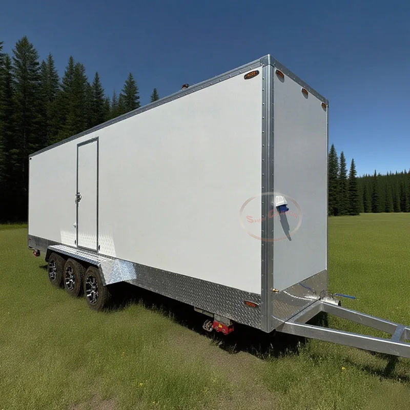 

Customized Luxury Portable Toilets Trailer Toilet And Shower Restroom Bathroom Street WC Portable Restroom Trailer
