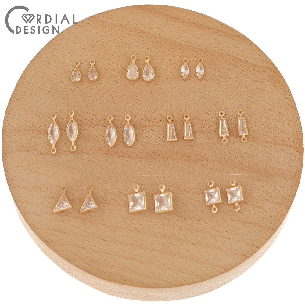 

Cordial Design 100Pcs Jewelry Findings & Components/CZ Charms/Bracelets Accessories/Hand Made/DIY Making/Earrings Connectors