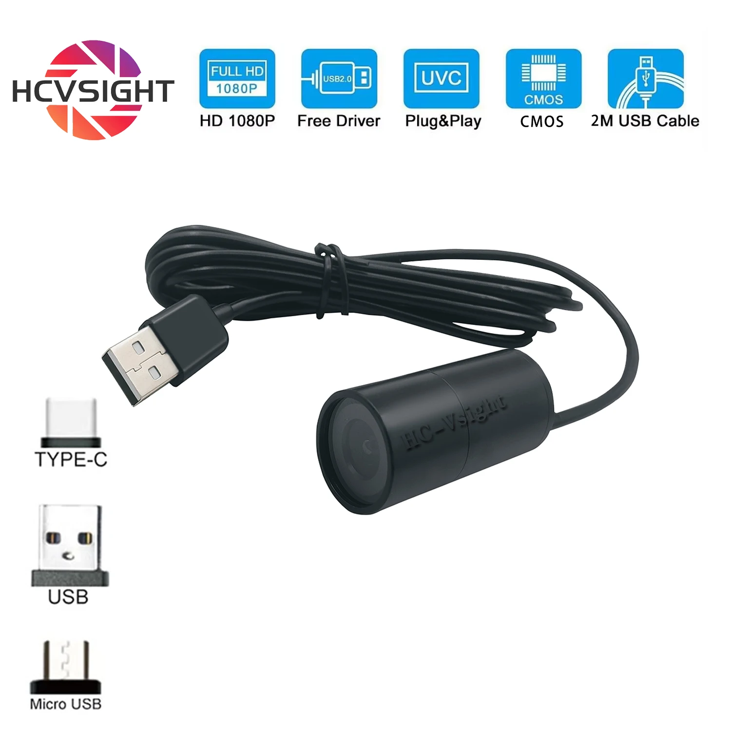 19*43MM Micro Bullet Size Weatherproof 1080P 2MP Micro USB OTG External UVC Mini Camera For Android Device&PC use