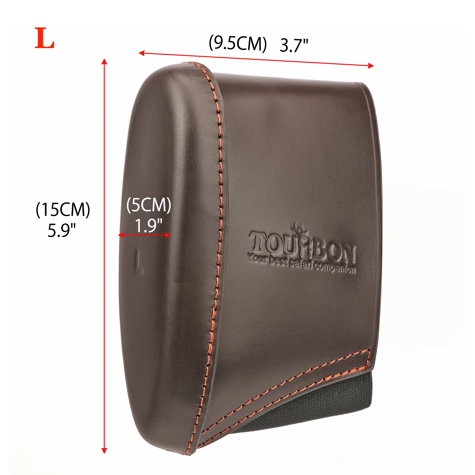 Tourbon Hunting Gun Accessories Gun Recoil Pad Leather Rifle Buttstock w/3 Inserts Adjustable Protector Pads Shooting