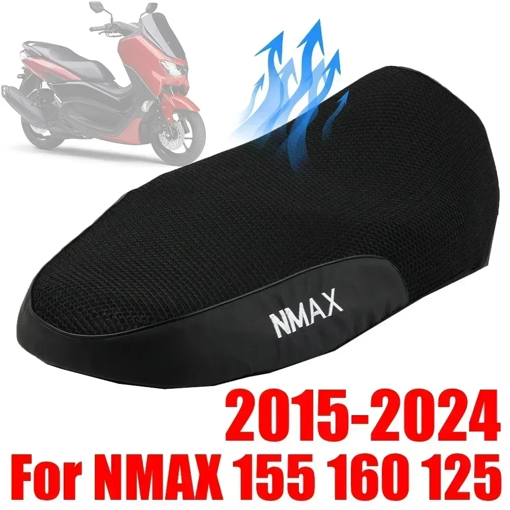 For Yamaha NMAX 125 155 160 N-MAX NMAX155 NMAX125 Accessories Mesh Breathable Seat Cover Protector Insulation Seat Cushion Cover