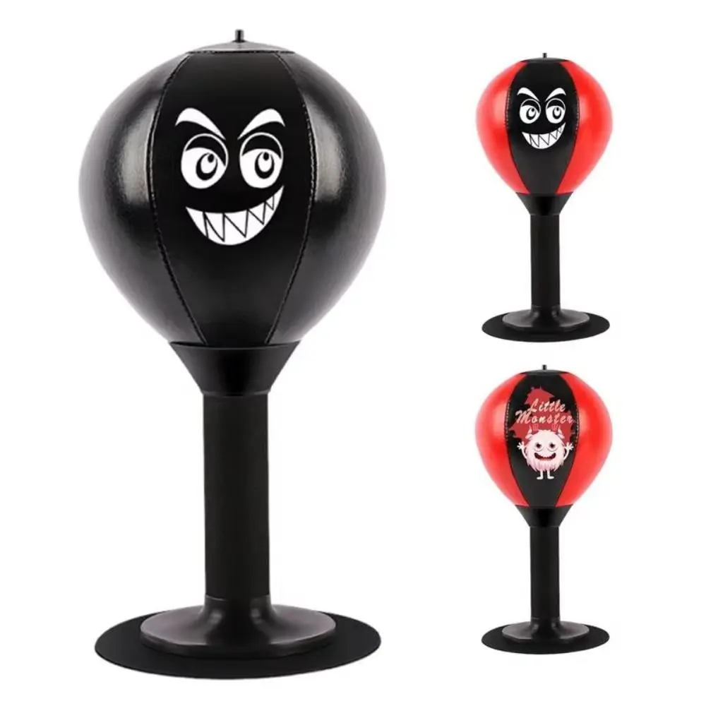 

With Suction Cup Desktop Punching Bag Inflatable Wall Mountable Boxing Training Bag Desk Mountable Physical Exercise