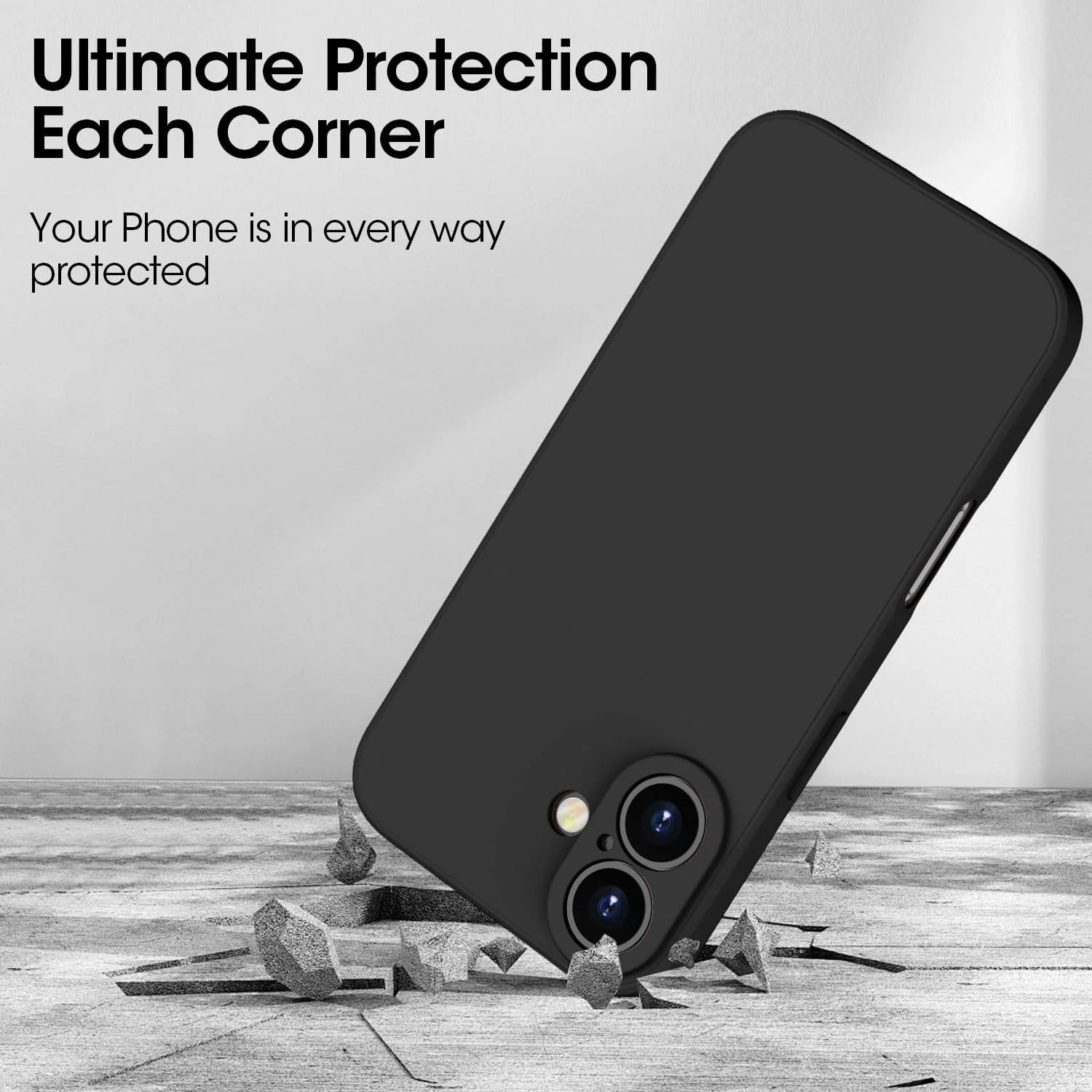 Liquid Silicone Phone Case for iPhone 16 15 14 13 12 11 Pro Max 12 Mini iPhone 16 Plus Soft Protective Shockproof Cover Case