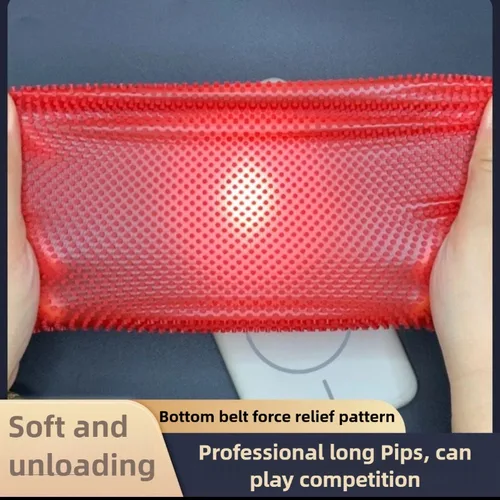 Imagen 2 del producto Goma de tenis de mesa Radak D1, puntas largas, goma de Ping Pong aprobada por OX ITTF, partículas medianas ultrasuaves y duraderas para competición