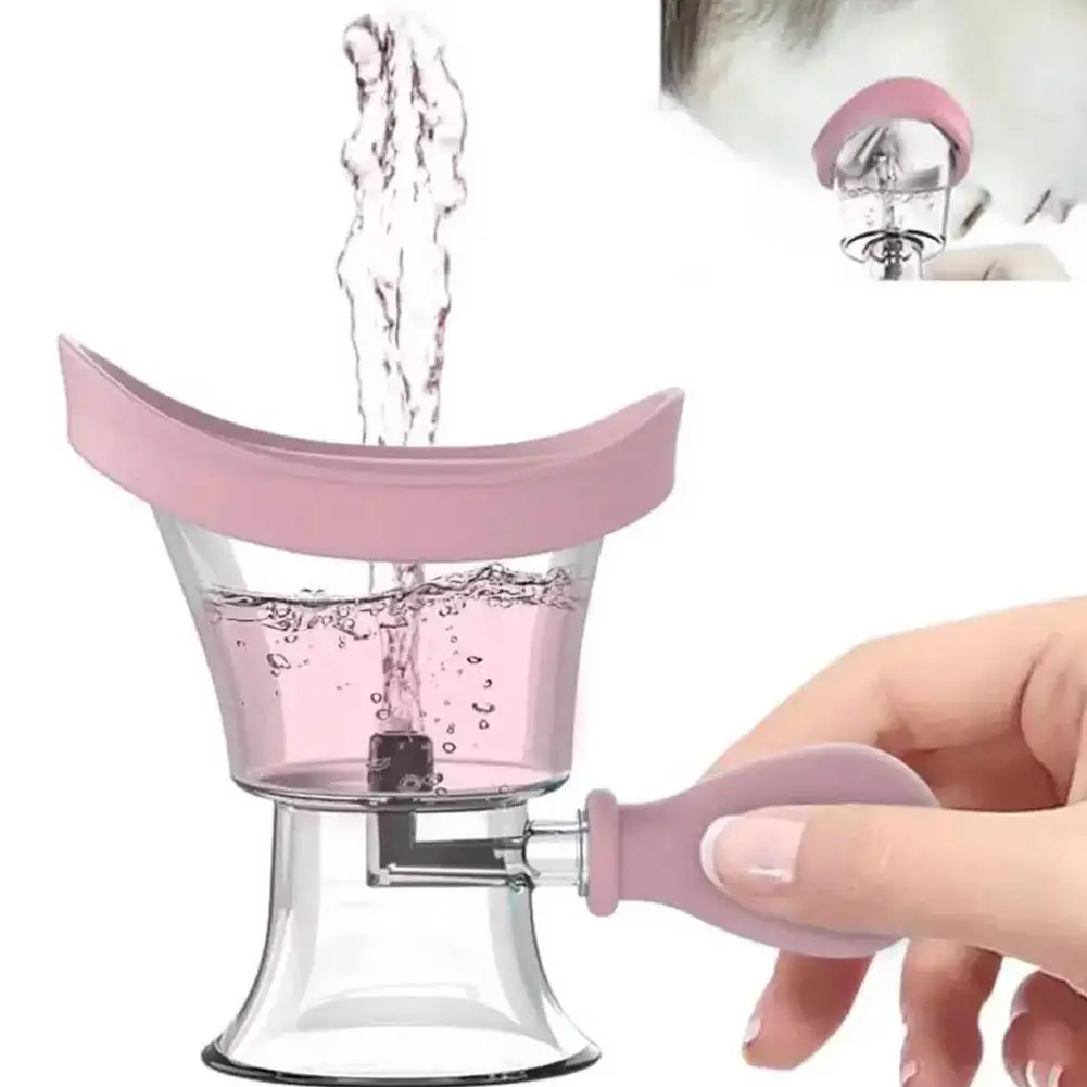 1PcS Soft Silicone Eye Wash Cup, Reusable Eyes Cleaner Flushing Rinse Cup, Bath Eyewash Cup for Students Health Beauty