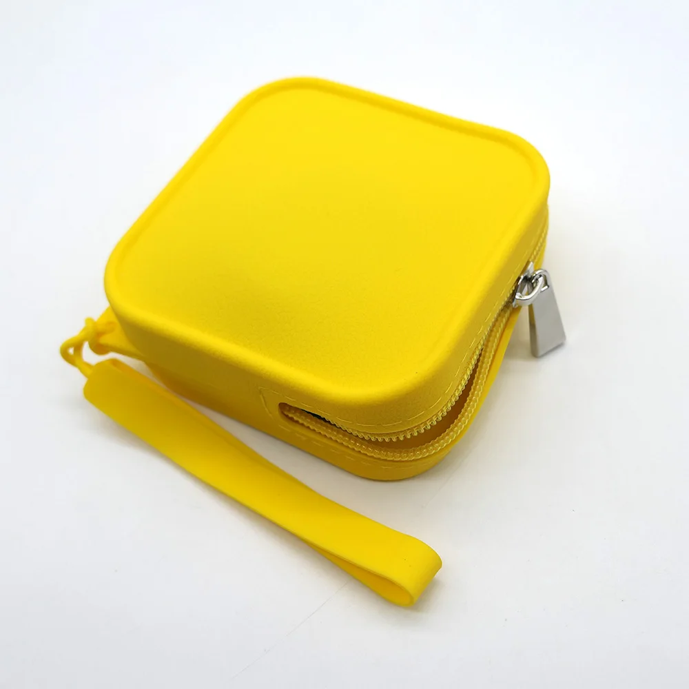 Square Silicone Cosmetic Storage Bag Large Capacity Travel Makeup Brush Holder Portable Waterproof Organizer for Cosmetics