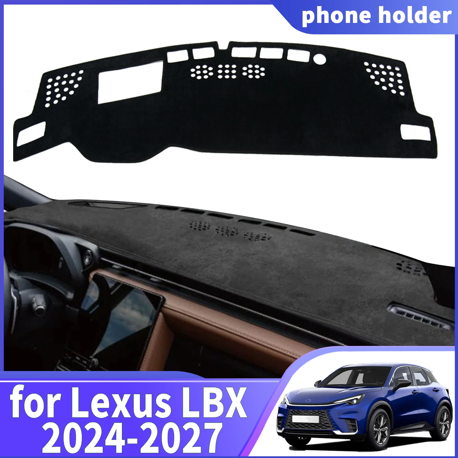 

fit for Lexus LBX 2024 2025 2026 DashMat Sunshade Dashmat Dashboard Cover Pad Protective Carpet Car Accessories