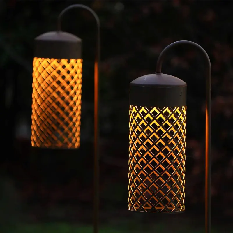 Modern Simple Outdoor Waterproof Garden Light IP65 Light Emitting Diode Solar Floor Light Garden Villa Landscape
