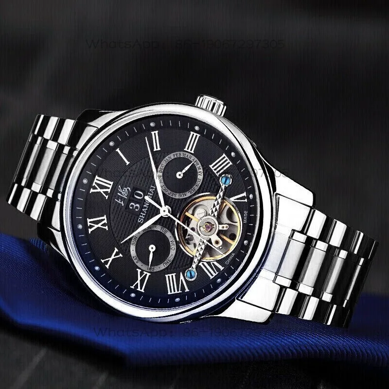 Time Island Watch 1 Store Shanghai Silhouette Series Dynamic Flywheel Automatic Mechanical Watch Men's Watch