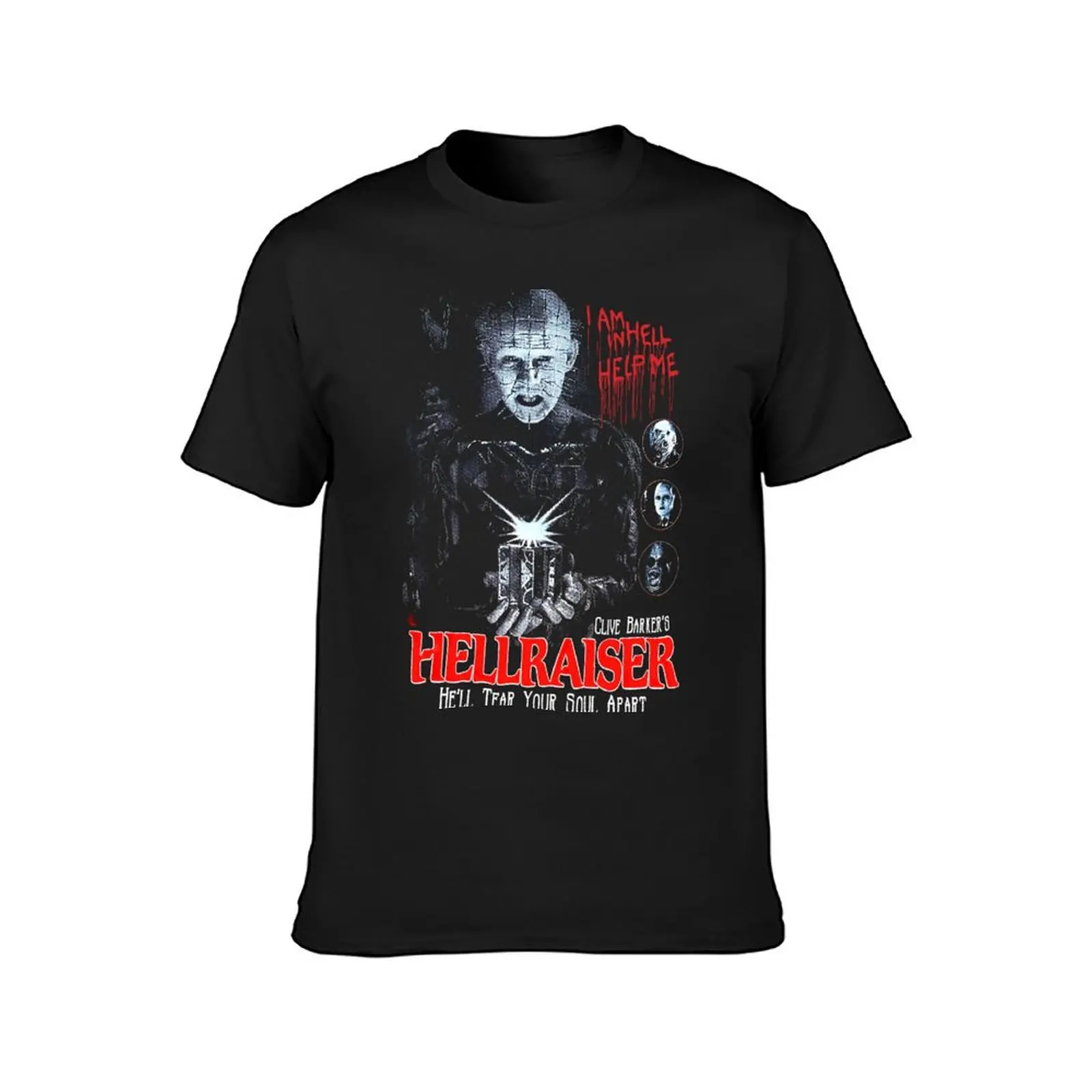 Hellraiser art T-Shirt quick-drying plus size tops customs mens graphic t-shirts hip hop