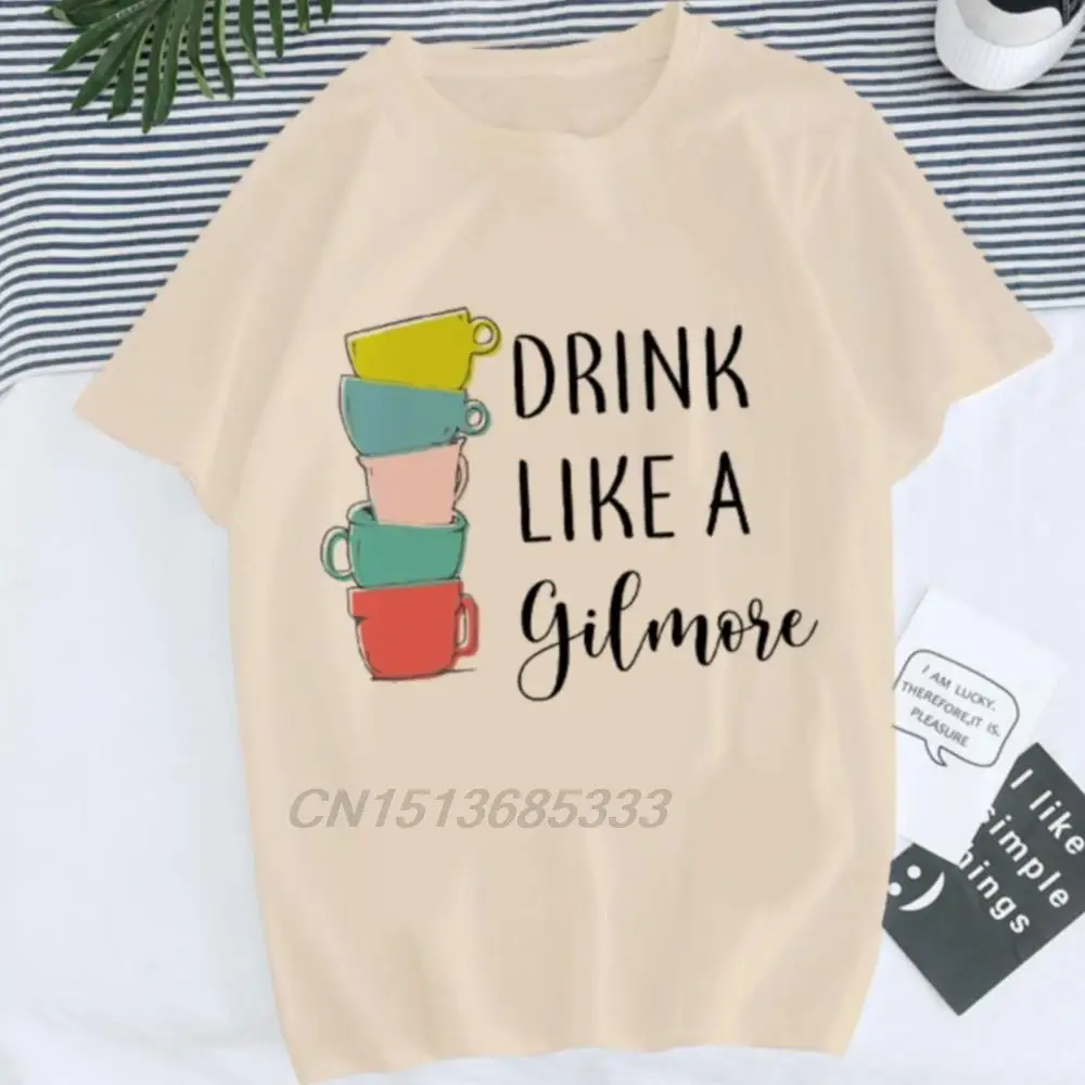 Drink Like A Gilmore Unisex Cup Printed Tee Shirts Team Hasbulla Men Retro T-shirts Team Bride Women Wedding Party Clothing