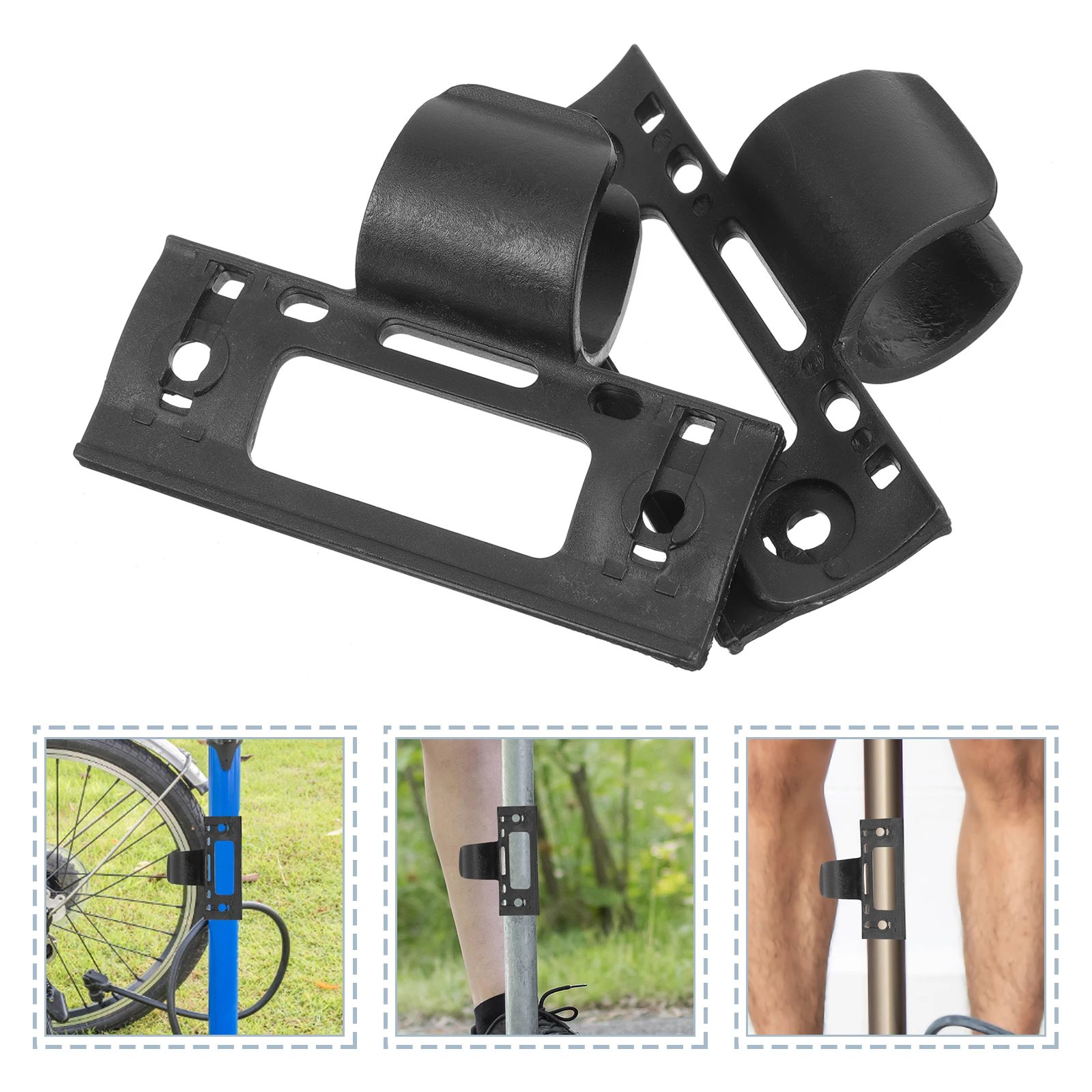 2Pcs Bike Pump Mount Sturdy Practical Inflator Holder Anti-Slip Scratch-Resistant Cycling Pump Rack Bike Inflator Holder