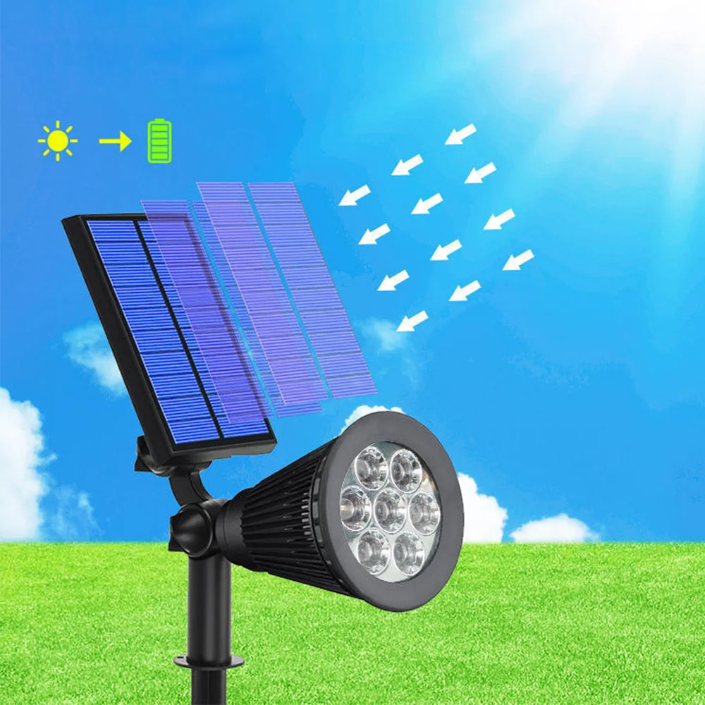 

Solar Outdoor Spotlight 4LED/7LED Underground Lawn Light Color Changing Waterproof Garden Party Villa Landscape Light