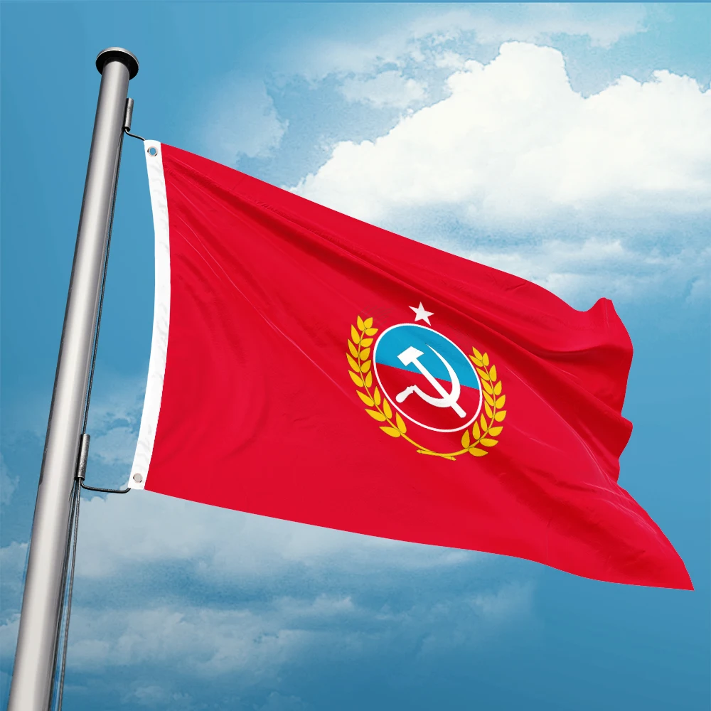 Chile Communist Party Ensign National Flag 3ft x 5ft Polyester Banner Flying 90* 150cm Custom Outdoor Indoor Double Penetration