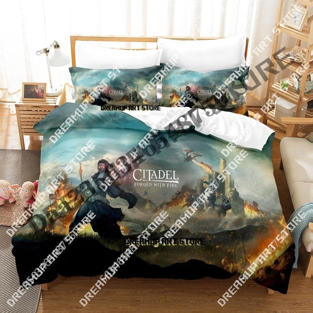 

3D-принт игры Citadel кованый с огнем комплект постельного белья Single Twin Full Queen King Size комплект постельного белья для взрослых и детей комплекты пододеяльников для спальни