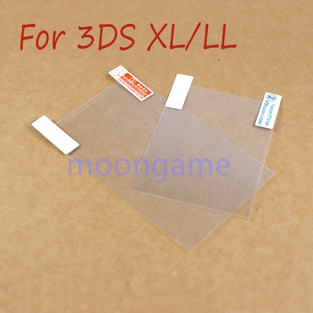50sets Protective Film Screen Protector Transparent Coverage Game Console Protective Film For 3DS XL/LL