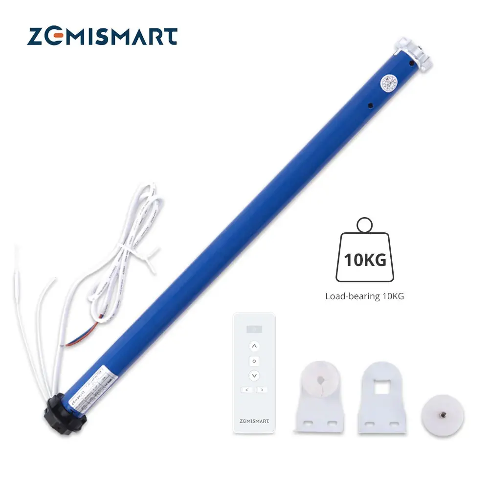 Zemismart Zigbee 2N moteur de stores à rouleau intelligent pour Tube de 38mm fonctionne avec l'application Tuya Smart Life Alexa Google Home commande vocale