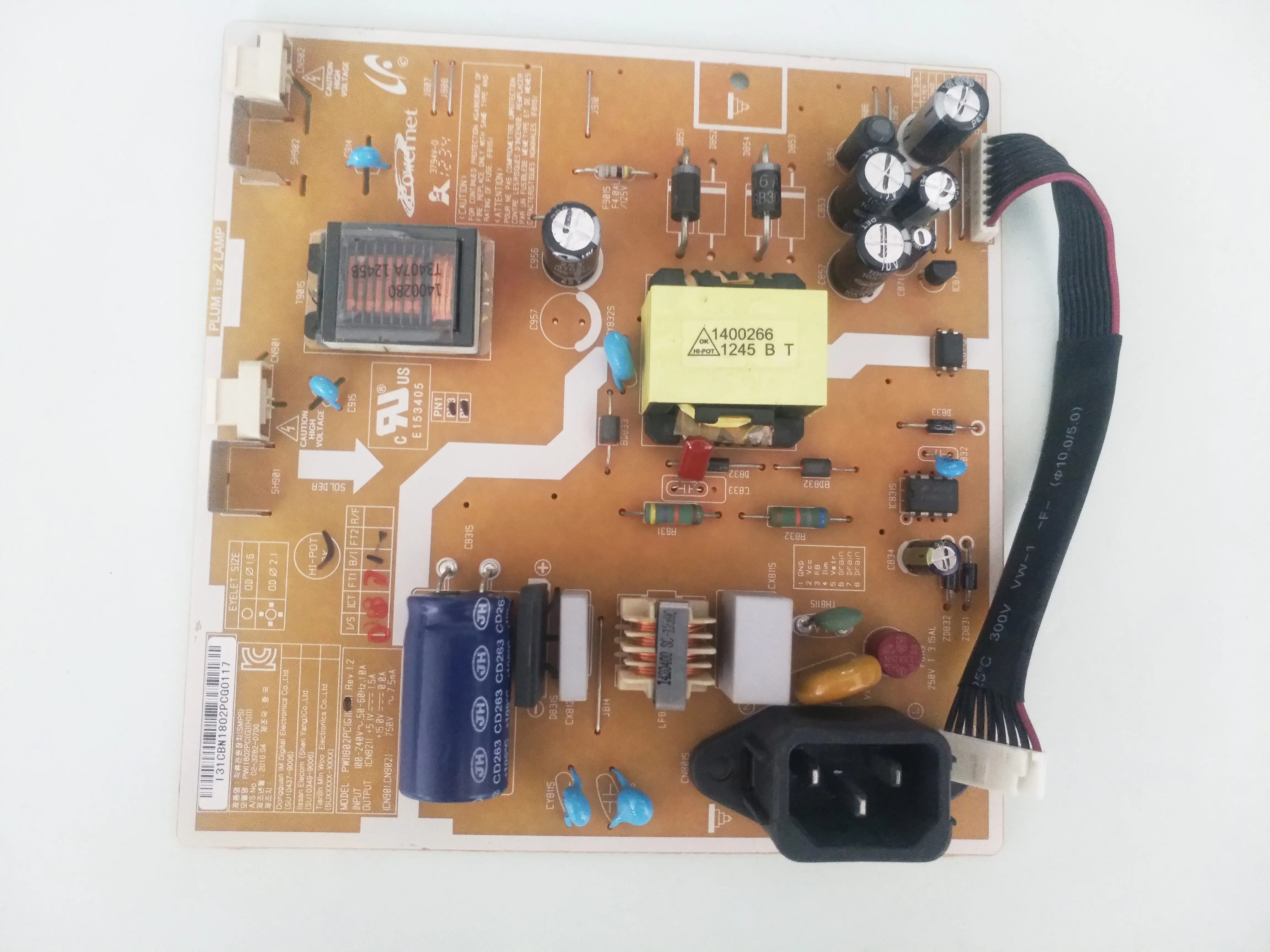 

BN44-00327G PLUM 19"2 LAMP PWI1802PC(G) Power Supply Board/LED is for Smart Display E1920NW E1920NWQ CB19WS B1930NW 02-3282-0700