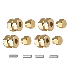 Brass TRX4M Wheel Hex Hub Extenders 7MM Thickness for 1/18 RC Crawler Car TRX4-M Bronco Defender Chassis Upgrade Parts