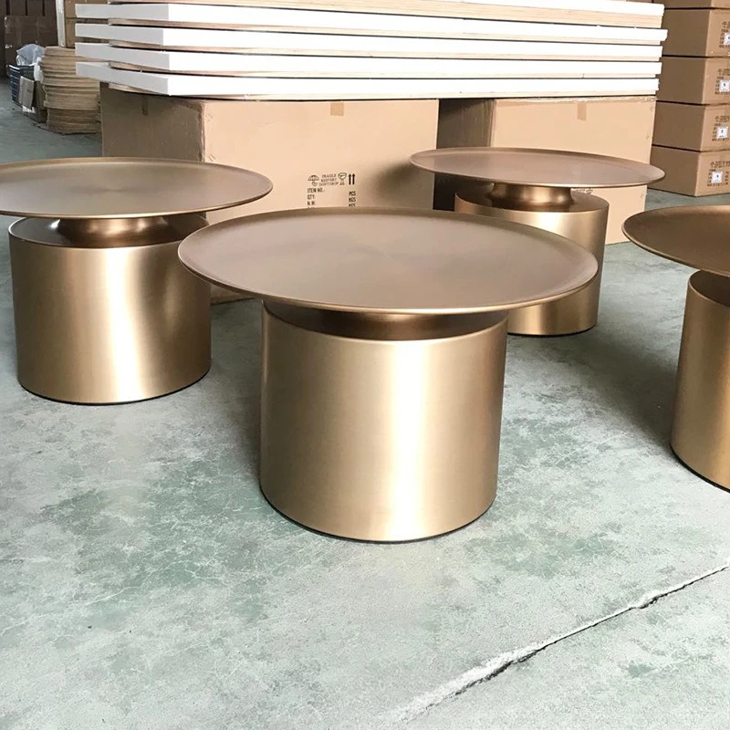 Móveis simples e modernos de estilo, mesa de centro redonda para sala de estar