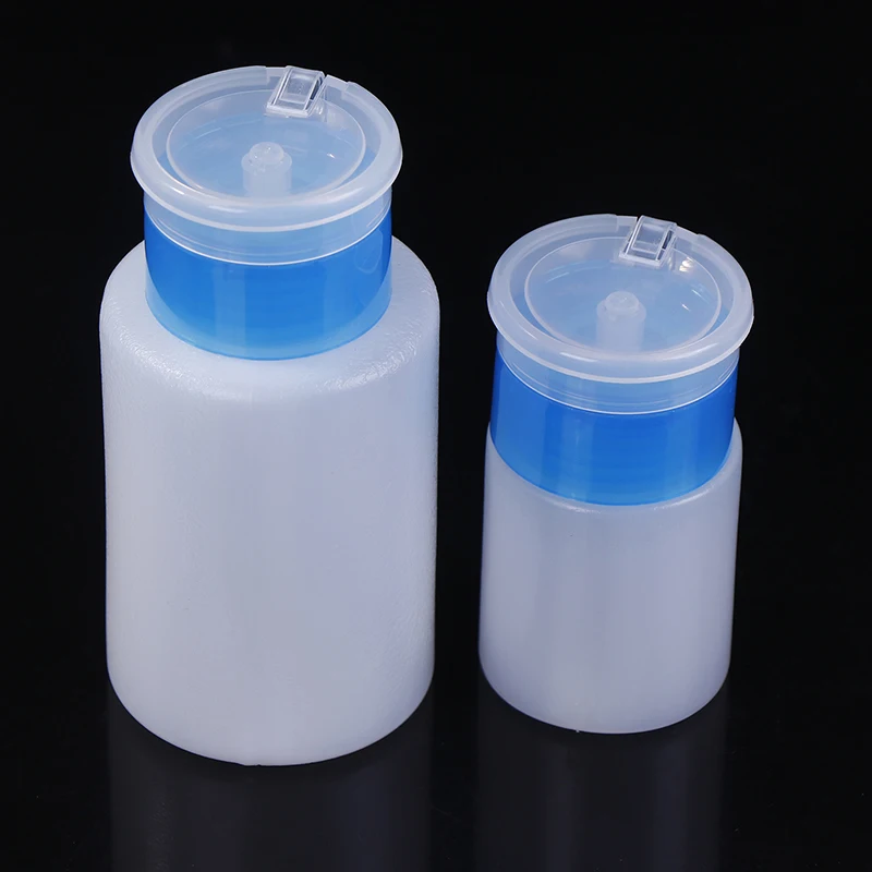 ขวดแอลกอฮอล์เหลวเครื่องจ่ายสารละลายพลาสติกกันรั่ว50มล. 180มล. ภาชนะปริมาณสูงสำหรับทำความสะอาดเมนบอร์ด PCB