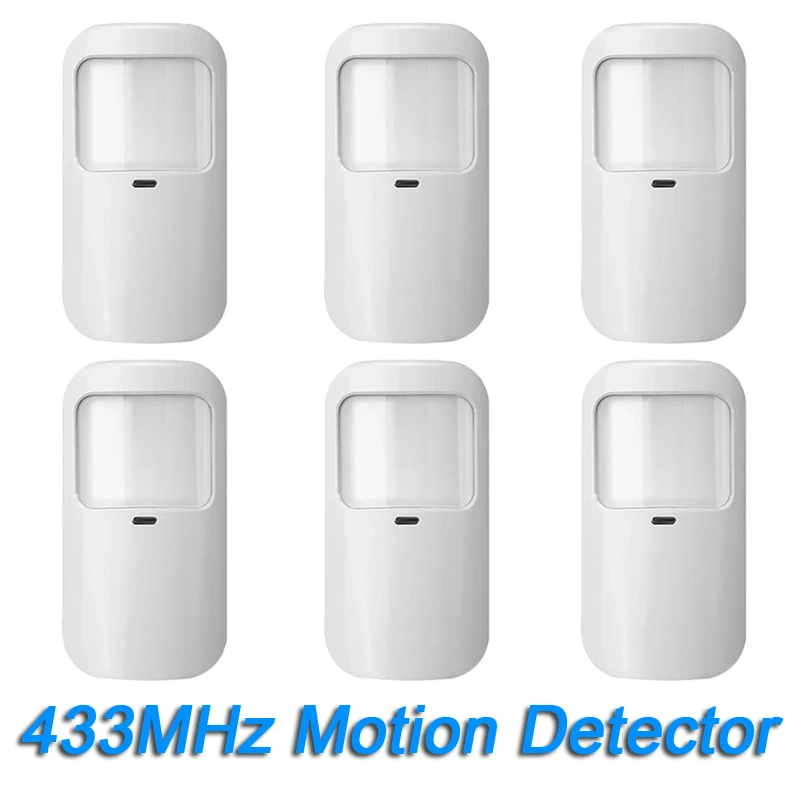 

433MHz Wireless Infrared Detector Human PIR Motion Sensor Work With Smart Home Security Burglar Alarm System