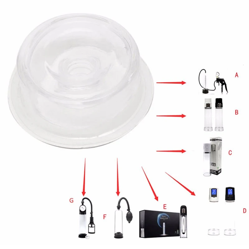 Universal Precision Penis Pump Sleeve Comfort Cylinder Seal Silicone Replacement