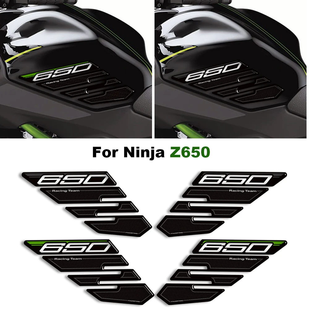 

Для Kawasaki Ninja Z 650 Z650 2020 2021 2022 2023 2024 2025 крышка топливного бака мотоцикла 3D наклейка защитная наклейка