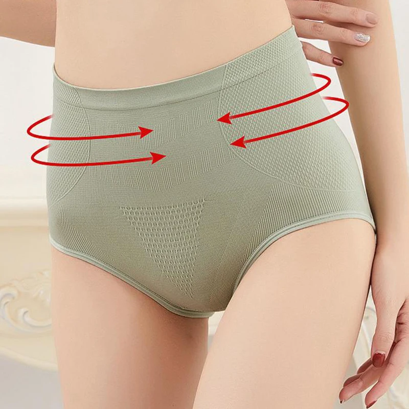 High Waisted Tummy Control Panties For Women Postpartum Body Shaping Pure Cotton Crotch Underwear