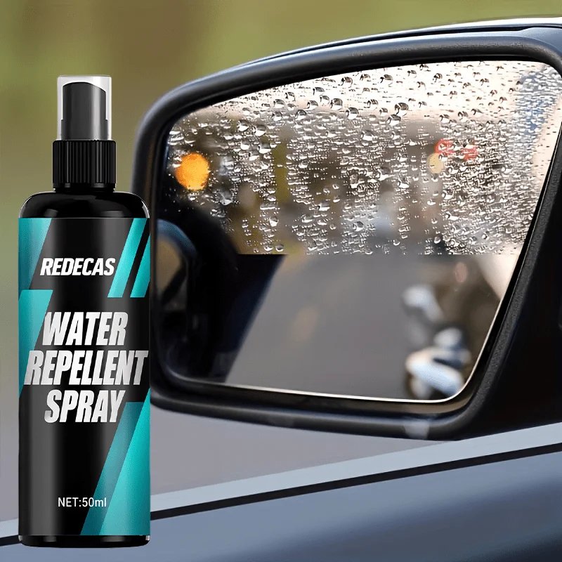 50ml Car Waterproof Spray Windshield Rearview Mirror Glass Surfaces Hydrophobic Rain Repellent Long Lasting Protection Polish