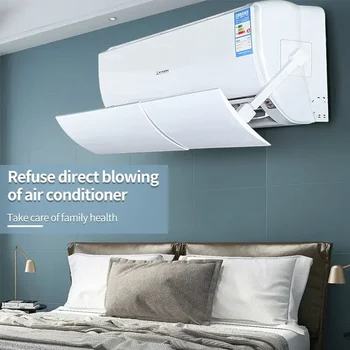 Air Conditioner Wind Board Infant Anti Direct Blowing Adjustable Wind Guide Cover Room Outlet Baffle Dust  Air Conditioner Cover