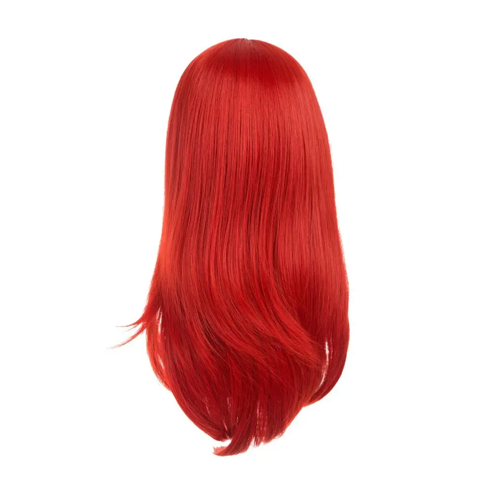 Onedor-peruca de cabelo Kanekalon reto, vermelho, 20"