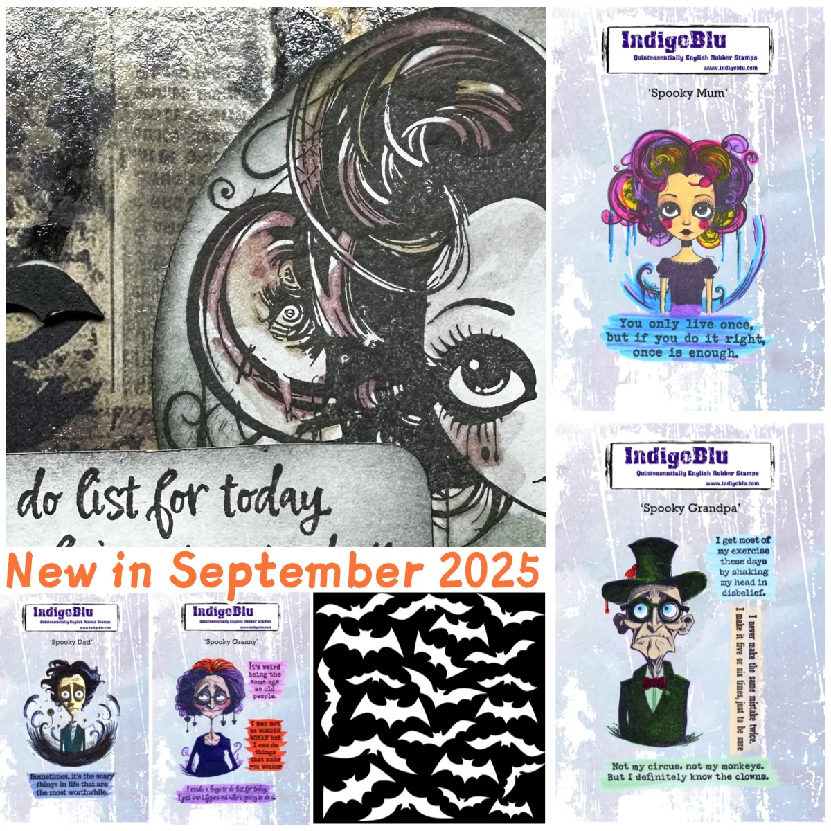 

Halloween 2025 Spooky Character Collection Clear Stamps Bat Stencil for DIY Making Card Scrapbook Embossed Craft Decoration