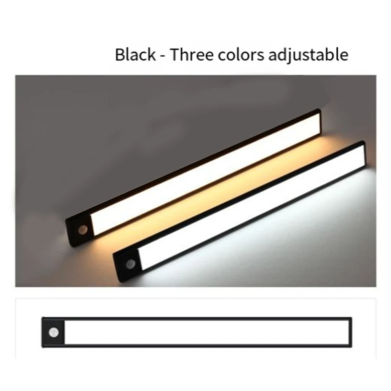 LED Night Light Motion Sensor Wireless USB Cabinet Night Light Wardrobe Lamp For Kitchen Cabinet Bedroom Wardrobe