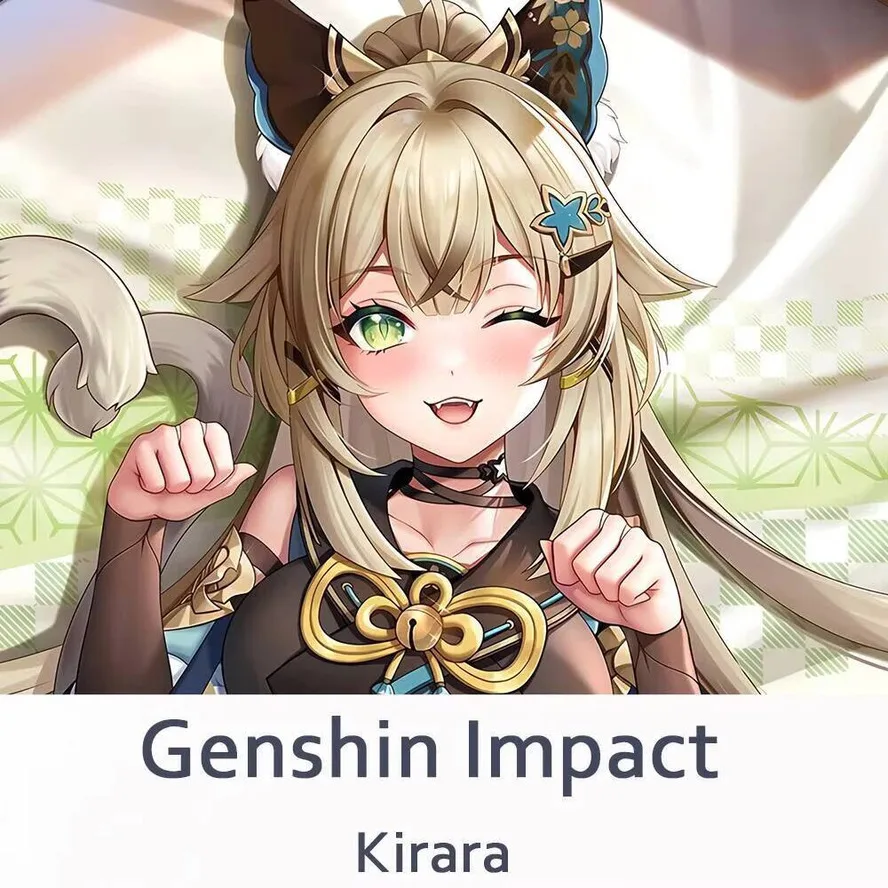 Kirara Dakimakura Genshin Impact Full   Anime Otaku  Game Throw Body Pillow Case Cover Cushion   Bed Decor Gift