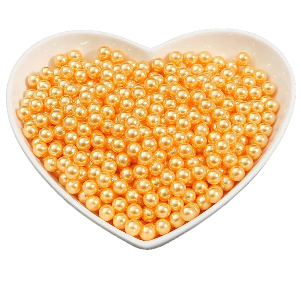 100-1000Pcs 3-8mm Imitation Pearls Without Hole Round Beads For DIY Jewelry Making Bracelets Necklaces Crafts Decoration