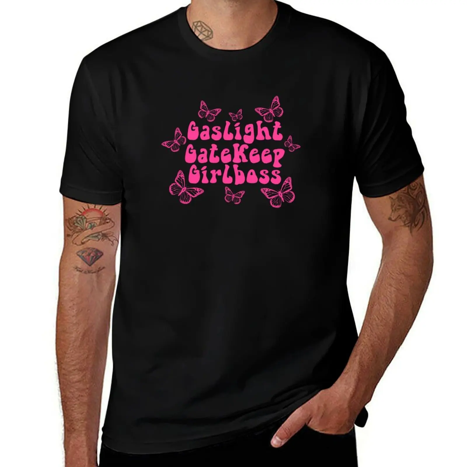 Gaslight Gatekeep Girlboss <3 T-Shirt Lightweight Hiking T-Shirt