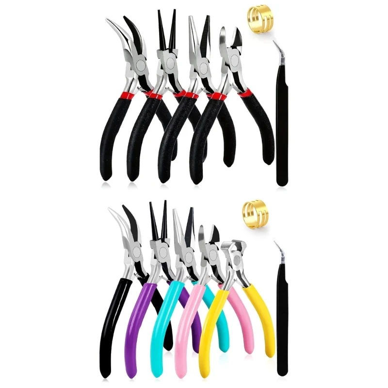 Jewelry Making Pliers Set Professional Tools for Beading and Crafting Versatile Set for Designers and Hobbyists 97QE