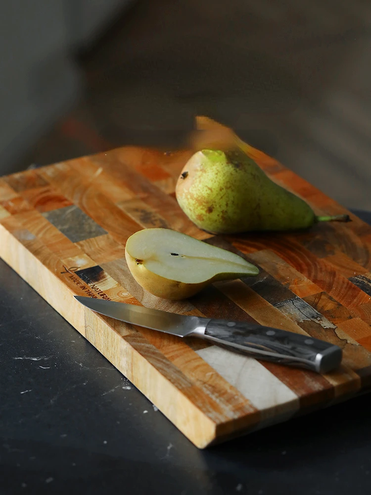 

Cutting Board Double-sided Using Premium Acacia Wood Splicing Chopping Blocks Drain Water and Damp-proof Kitchen Tools