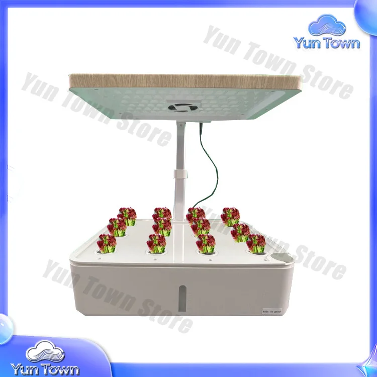 12 Pods Smart Hydroponics Indoor Herb Garden Kit for Beginners with LED Grow Light Mini Plant Growth System for Indoor